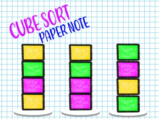 Cube Sort: Paper Note Puzzle Game - Arcade Puzzle Game
