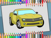 Classic Cars Coloring Puzzle
