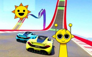 Sprunki Stunt Driving Simulator Online Game