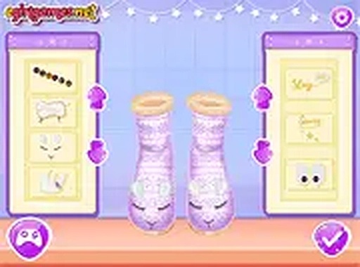 My Cosy Fab Slippers Dress Up Game Online - Fashion Design Game