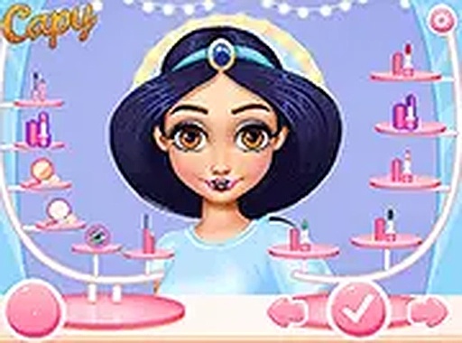 Princesses Love Lips Art Online Makeup Game Dress Up Game